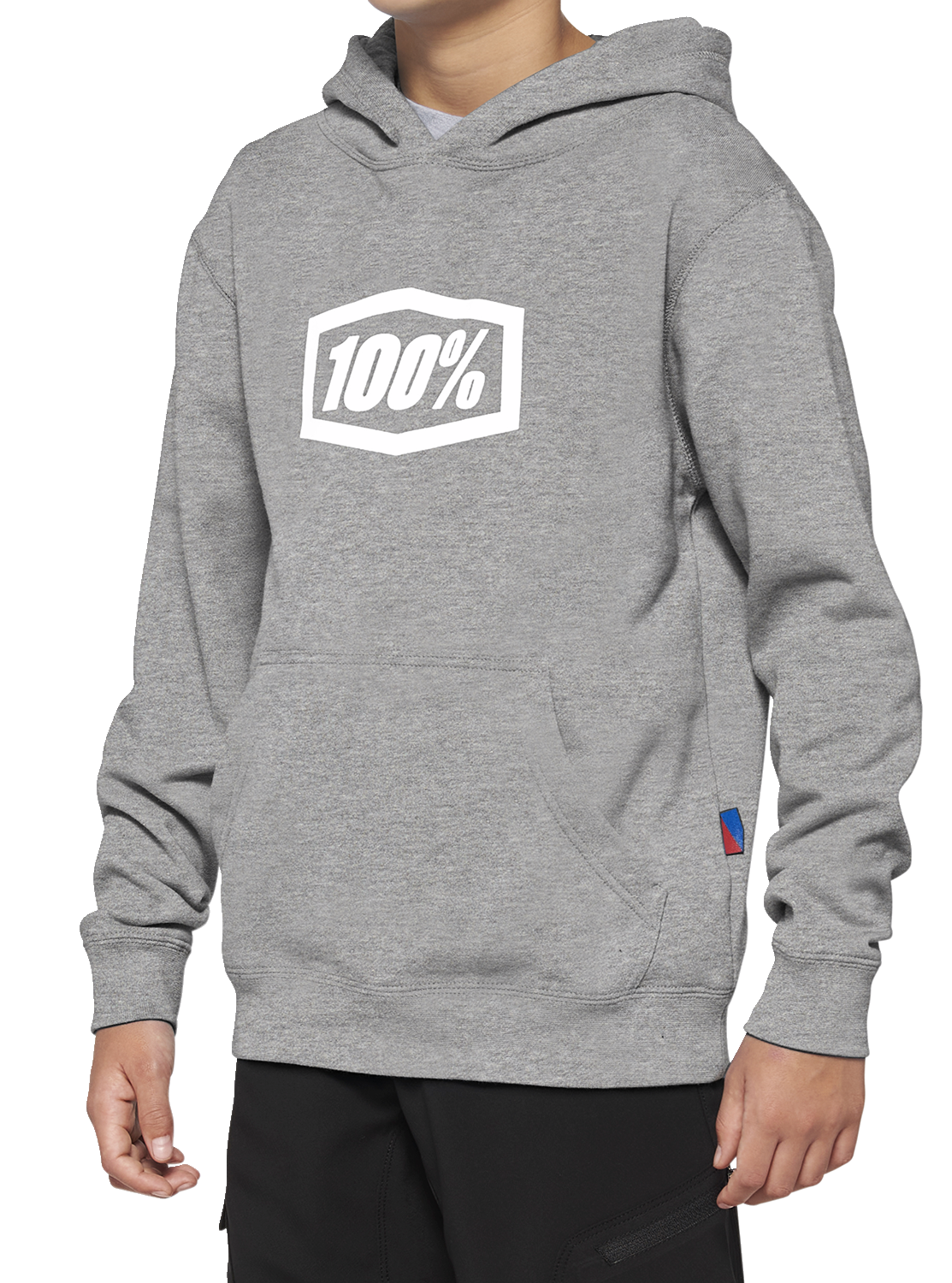 100% Youth Icon Hoodie - Gray - Small 20030-00004