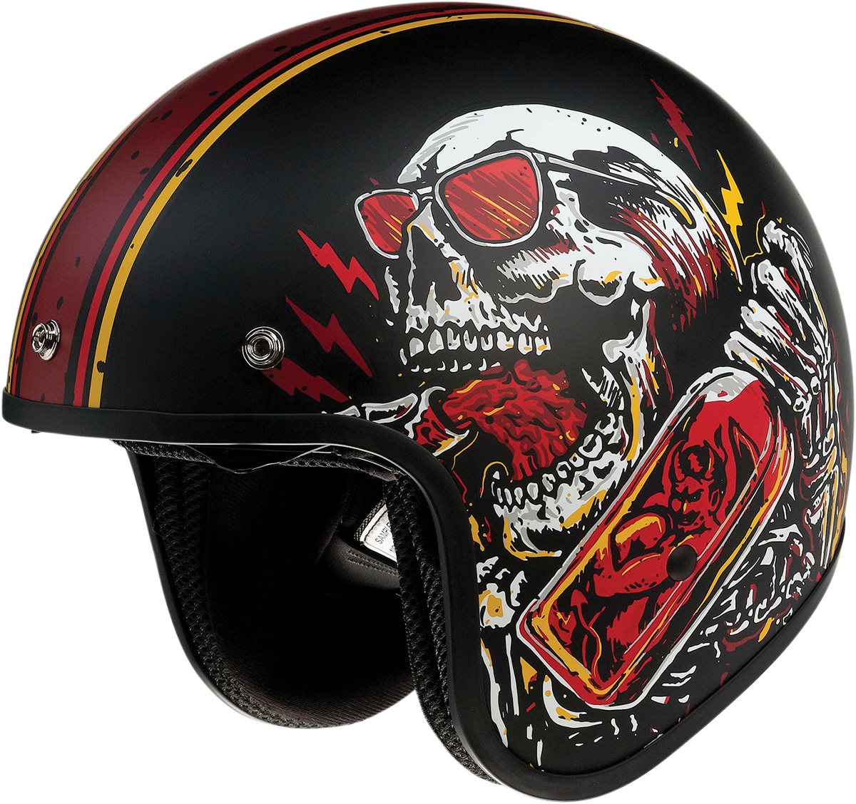 Z1R Saturn Helmet - Devil Made Me - Black/Red - Large 0104-2819