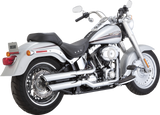 VANCE & HINES 3" Twin Slash Slip-On Muffler - Chrome Fat Boy  2010-2017 16343