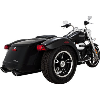 VANCE & HINES Twin Slash Slip-On Mufflers - Black Freewheeler  2017-2025 /Road Glide 3 FLTRT  2023-2024 46796
