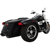 VANCE & HINES Twin Slash Slip-On Mufflers - Black Freewheeler  2017-2025 /Road Glide 3 FLTRT  2023-2024 46796