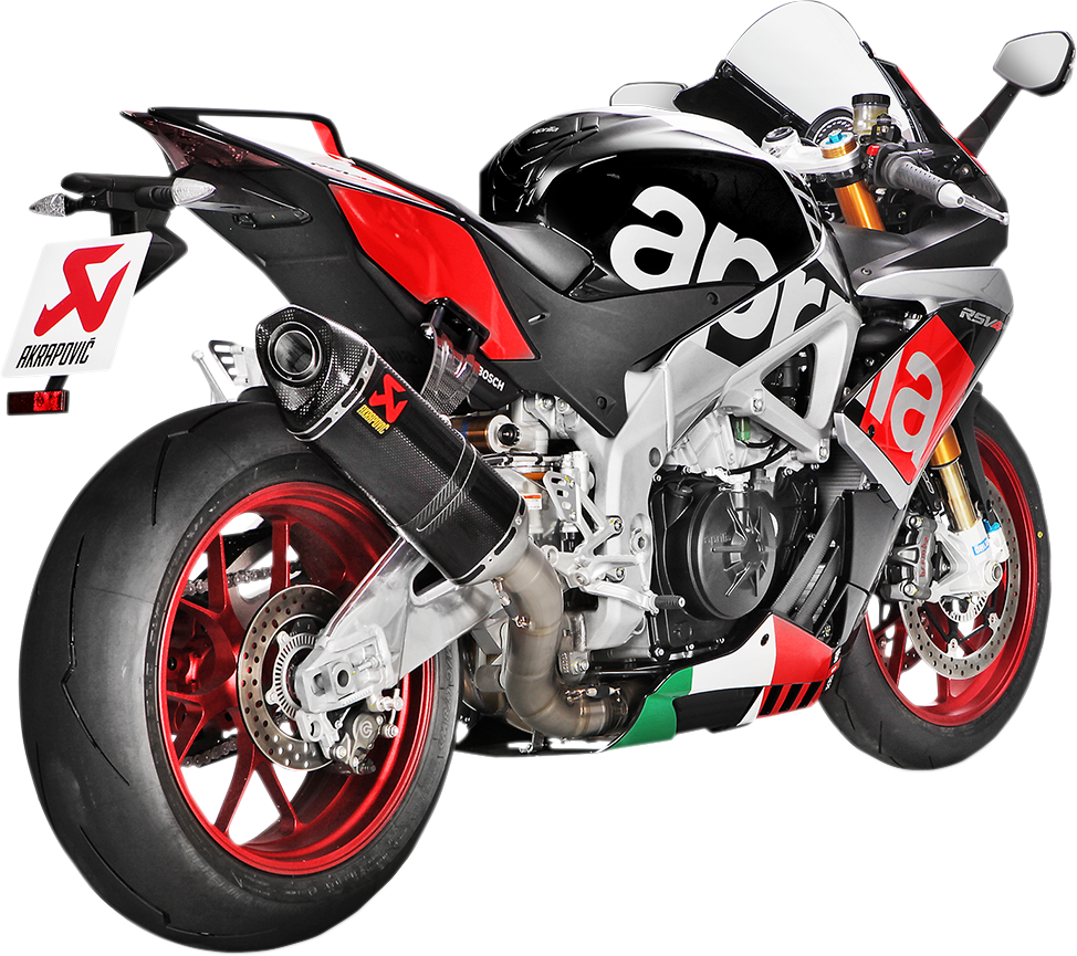 Escape AKRAPOVIC Evolution - Titanio/Fibra de Carbono RSV4 RR / RF / Tuono V4 1100 RR / Factory S-A10E8-RC 1810-2298 