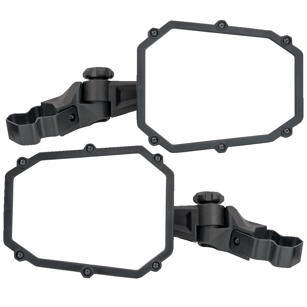 MOOSE UTILITY Mirror - Elite - Side View - Octagon - Black MEMIRKIT-ES1CCS