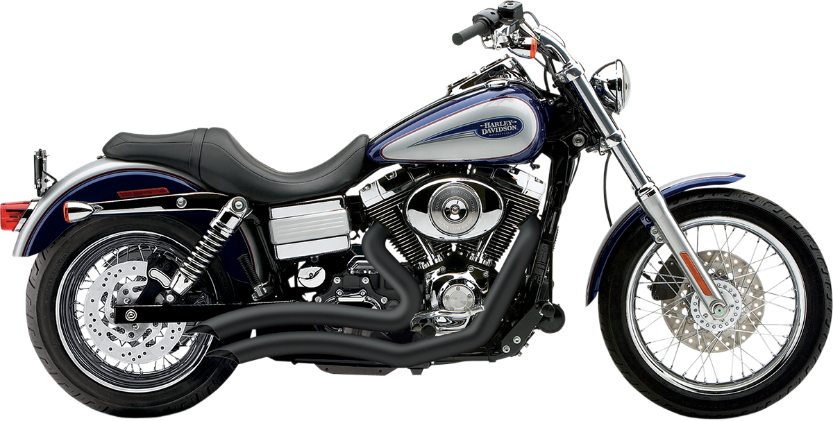 COBRA Speedster Swept Short Exhaust - Black - '06-'11 Dyna 6227B