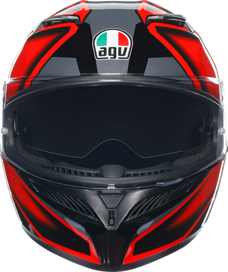 AGV K3 Helmet - Compound - Black/Red - 2XL 21183810040092X