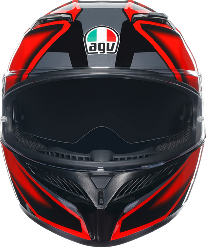 AGV K3 Helmet - Compound - Black/Red - Medium 2118381004009M