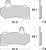 SBS Sintered Brake Pads - Harley-Davidson 830H.HS