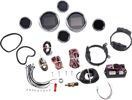 DAKOTA DIGITAL MLX 6-Gauge Instrument Kit - Chrome Bezel MLX-8696