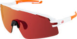 BOBSTER Flash Sunglasses - Matte White/Orange - Smoke Black Red Revo BFLA01