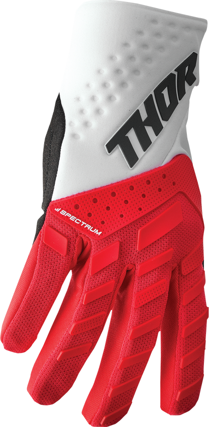 THOR Spectrum Gloves - Red/White - Large 3330-6840