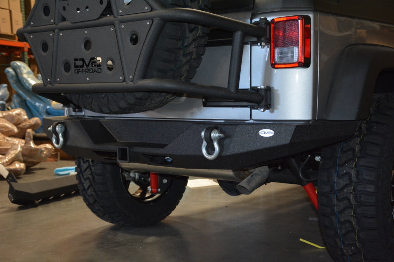 DV8 Offroad 07-18 Jeep Wrangler JK Rear Bumper Full Length RBSTTB-09