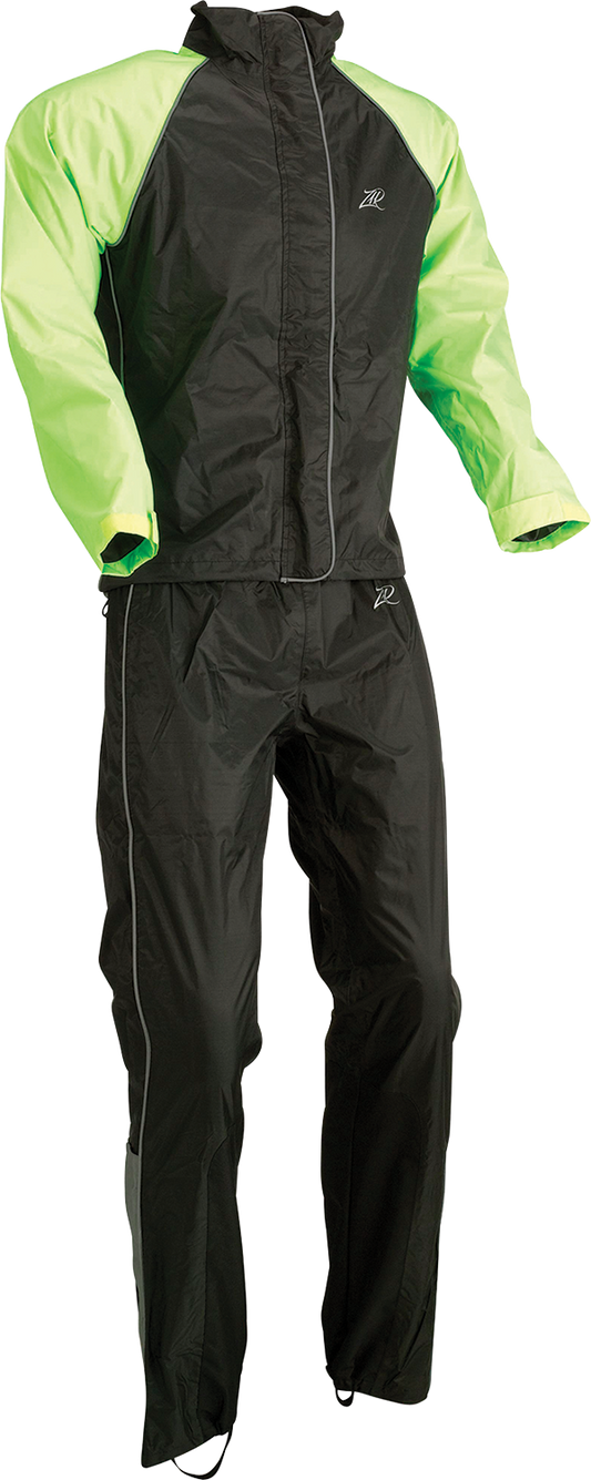 Z1R Women's 2-Piece Rainsuit - Black/Hi-Vis - Small 2853-0040