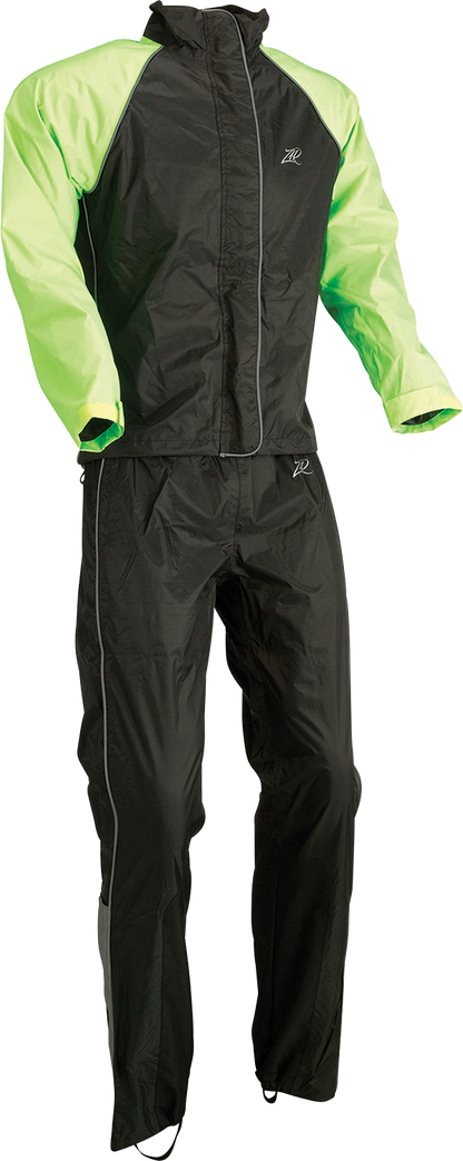 Z1R Women's 2-Piece Rainsuit - Black/Hi-Vis - XL 2853-0043