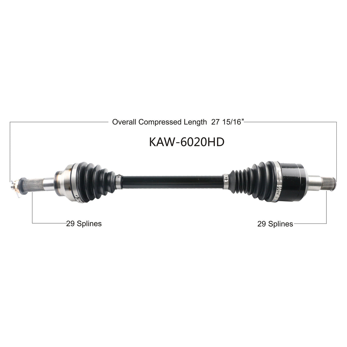 OPEN TRAILHd 2.0 Axle Rear LeftKAW-6020HD