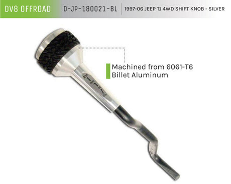 DV8 Offroad 1997-06 Jeep TJ 4WD Shift Knob With Assembly D-JP-180021-BL