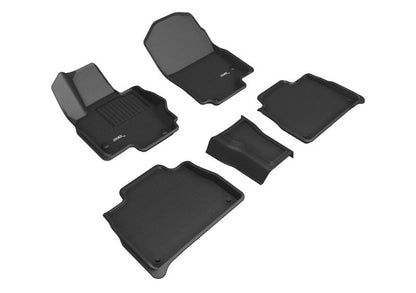 3D MAXpider 20-22 Mercedes-Benz GLE-Class 5-Seat Kagu 1st & 2nd Row Floormat - Black L1MB11801509