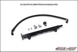 AMS Performance 08-15 Mitsubishi EVO X CNC Machined Aluminum Fuel Rail w/Pulsation Dampener - Black AMS.04.07.0006-2