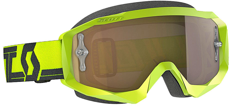 SCOTT Hustle Goggle X Yellow/Black W/Gold Chrome Works 268183-1017324