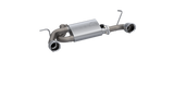 QTP 07-18 Jeep Wrangler 3.6L/3.8L 304SS Screamer Axle Back Exhaust w/4in Tips 425007
