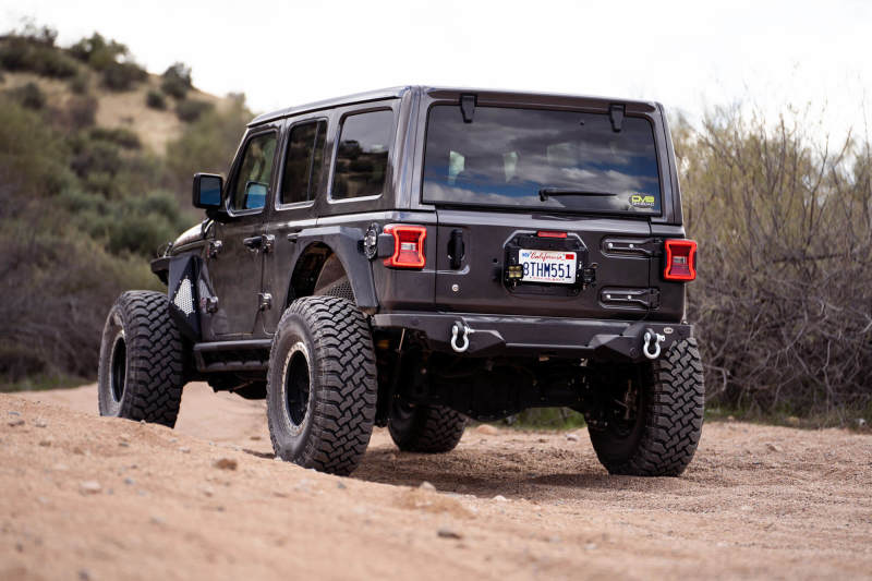 DV8 Offroad 18-22 Jeep Wrangler JL Spare Tire Delete Kit w/Light Mounts TSJL-03