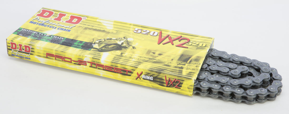 D.I.D Pro-Street 520vx2-25ft X-Ring Chain 520VX2-25FT