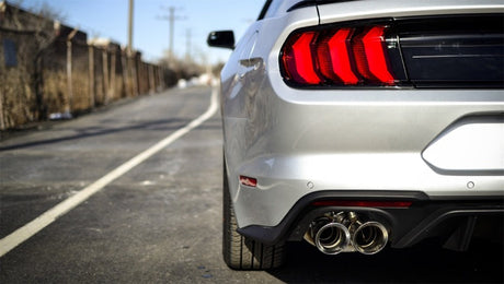Corsa 2018+ Ford Mustang GT Fastback 5.0L 3in Sport Axle-Back Exhaust w/ 4in Black Tips 21002BLK