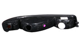 ANZO 1999-2006 Gmc Sierra 1500 Euro Parking Lights Black w/ Amber Reflector 511005