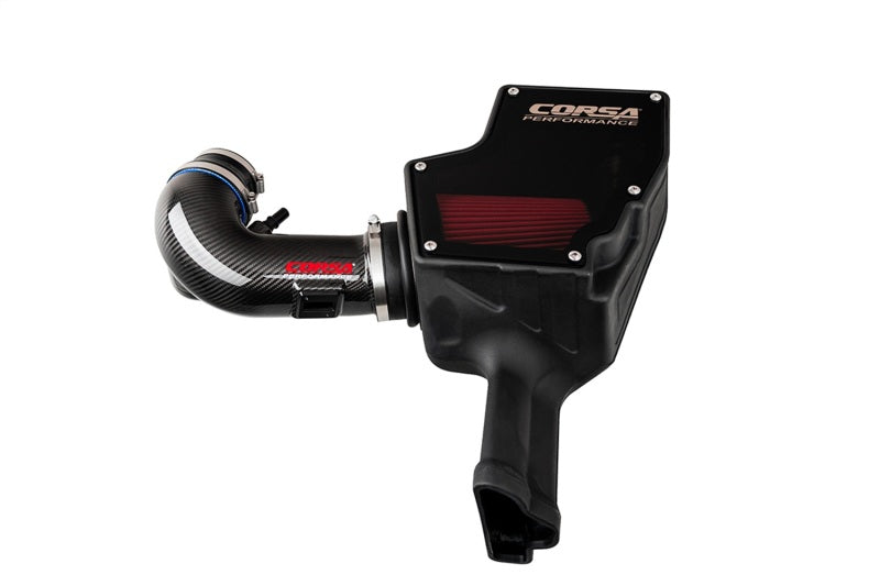 Corsa 18-22 Ford Mustang GT 5.0L V8 Carbon Fiber Air Intake w/ DryTech 3D No Oil 44007D