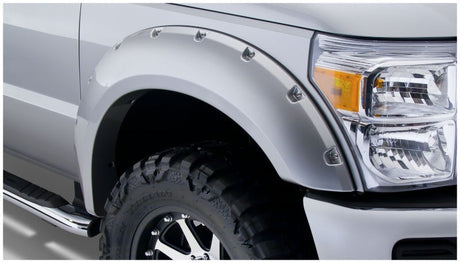 Bushwacker 11-16 Ford F-250 Super Duty Styleside Pocket Style Flares 4pc 98.0/81.8in Bed - Black 20931-02