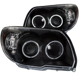 ANZO 2006-2009 Toyota 4Runner Projector Headlights w/ Halo Black 111320