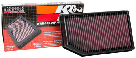 K&N 2018 Jeep Wrangler JL 2.0L/3.6L F/I Drop In Air Filter 33-5076