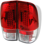 Spyder Ford F150 side 97-03/F250/350 Duty 99-07 LED Tail Lights Red Clear ALT-YD-FF15097-LED-RC 5003485