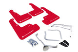 Rally Armor 15-21 Subaru WRX/STI (Sedan ONLY) Red UR Mud Flap w/ White Logo MF32-UR-RD/WH