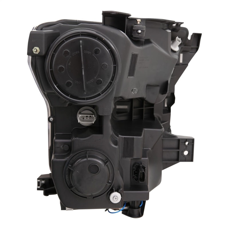 ANZO 15-17 Ford F-150 Project Headlights w/ Plank Style Design Black w/ Amber Sequential Turn Signal 111408