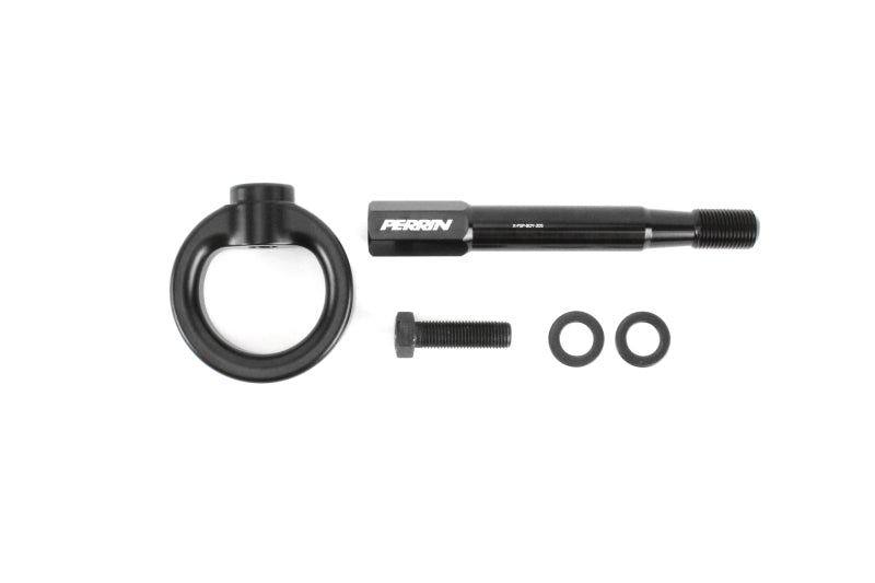 Perrin 2022 Subaru WRX / 18-21 Crosstrek Tow Hook Kit (Rear) - Black PSP-BDY-257BK