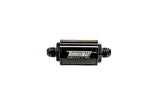 Turbosmart FPR Billet Inline Fuel Filter 1.75in OD 3.825in Length AN-8 Male Inlet - Black TS-0402-1131