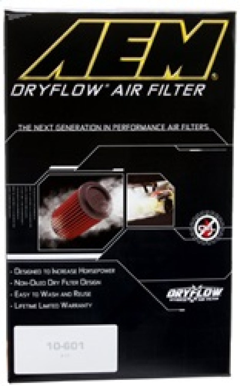 AEM DryFlow Air Filter - Round 2.75in ID x 6.25in OD x 8.25in H fits 2007-2014 Ford/Volvo AE-20993