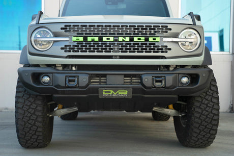DV8 Offroad 2021 Ford Bronco Capable Bumper Slanted Front License Plate Mount LPBR-05