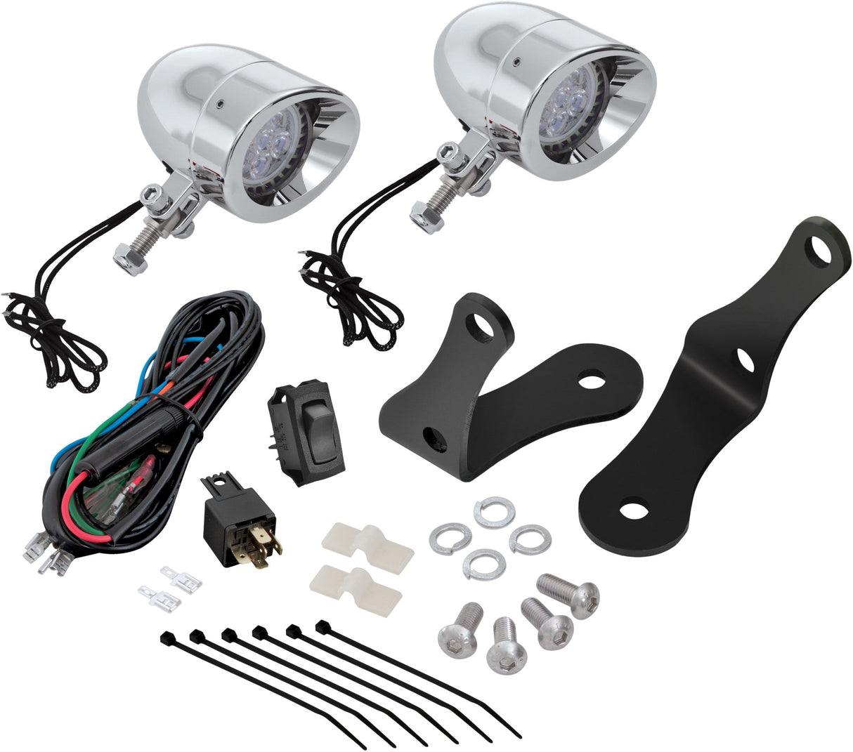 SHOW CHROME (new) Forged Bar 2 3/8" Led Spot Victory '10-Up 30-109L