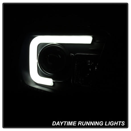 Spyder Toyota Tundra 2014-2016 Projector Headlights Light Bar DRL Black Smoke PRO-YD-TTU14-DRL-BSM 5080165