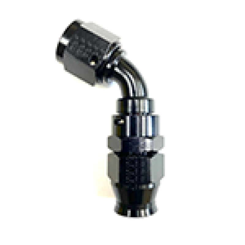 Fragola -10AN Real Street x 60 Degree Hose End Black For PTFE Hose 686010-BL