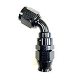Fragola -10AN Real Street x 60 Degree Hose End Black For PTFE Hose 686010-BL