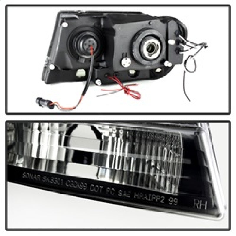Spyder Jeep Grand Cherokee 99-04 Projector Headlights LED Halo LED Black Smoke PRO-YD-JGC99-HL-BSM 5078568