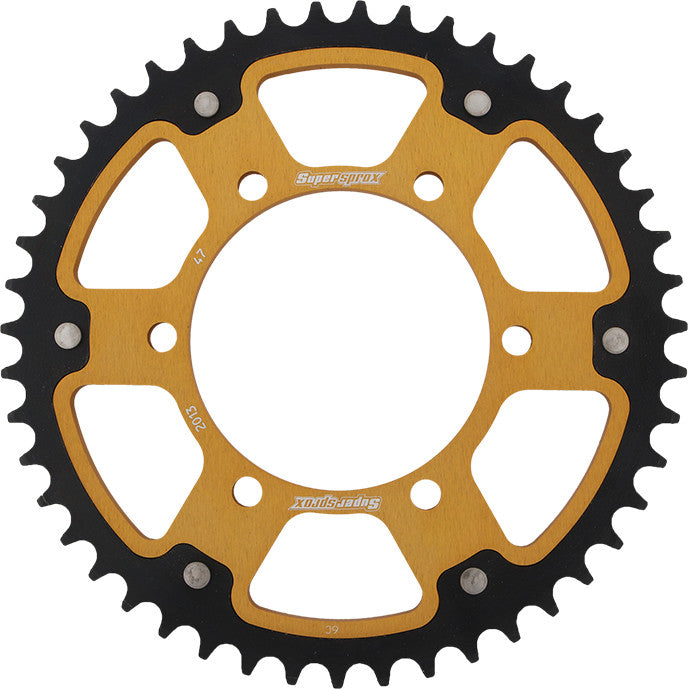 SUPERSPROX Rear Stealth Sprocket Alu/Stl 47t-520 Gld Tri RST-2013-47-GLD