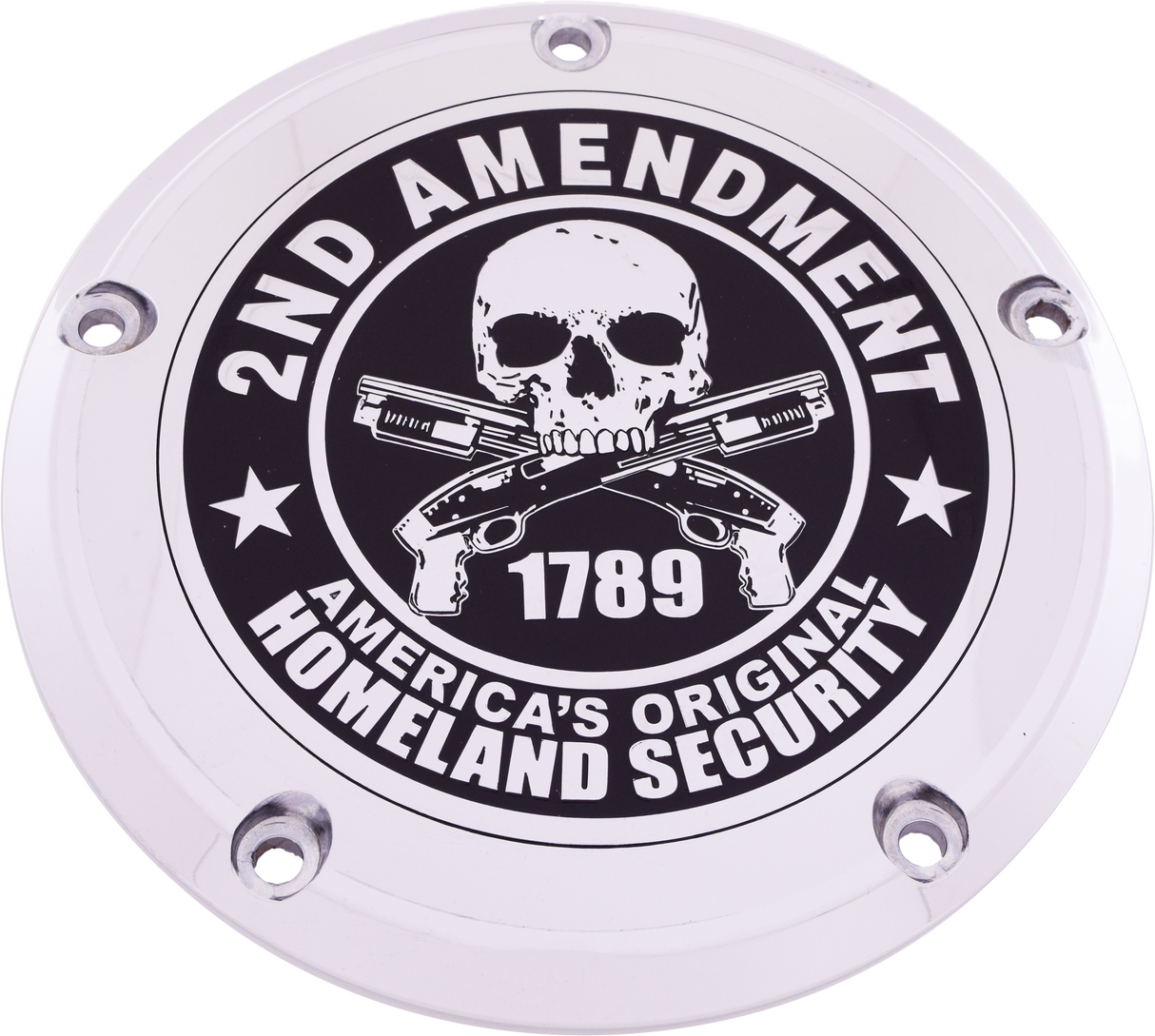 CUSTOM ENGRAVING 7   Tc Derby Cover 2a Chrome PATR19-12