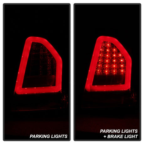 Spyder Chrysler 300C 08-10 V2 Light Bar LED Tail Lights - Red Clear ALT-YD-C308V2-LED-RC 5083395