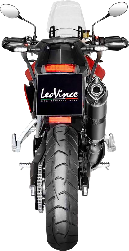 LEOVINCE LV One Evo Slip-On Muffler - Black Edition 14352EB