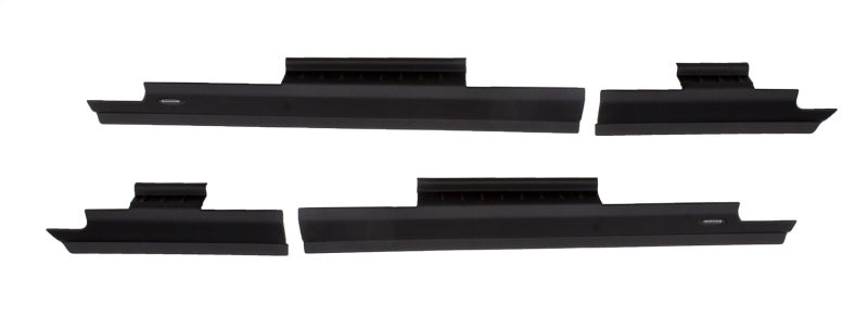 Bushwacker 99-16 Ford F-250 Super Duty Crew Cab Trail Armor Rocker Panel / Sill Plate Cover - Black 14063