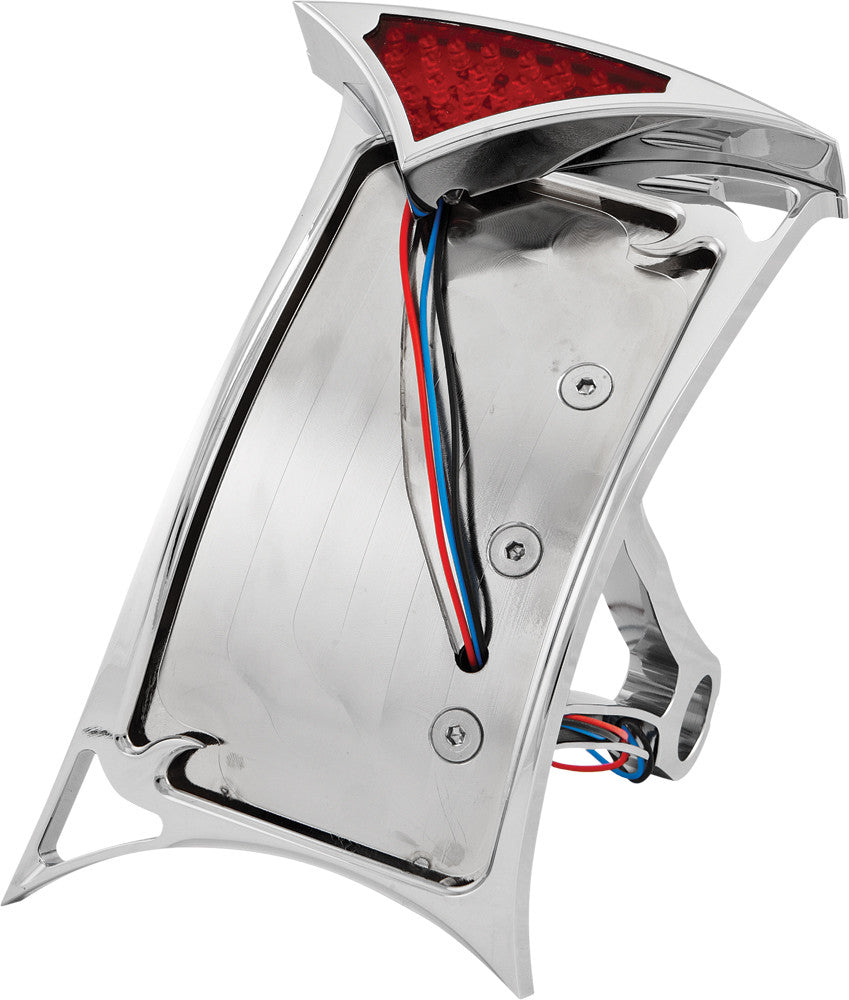 HARDDRIVE License Plate Frame Curved Vertical Slayer Led P28-6806
