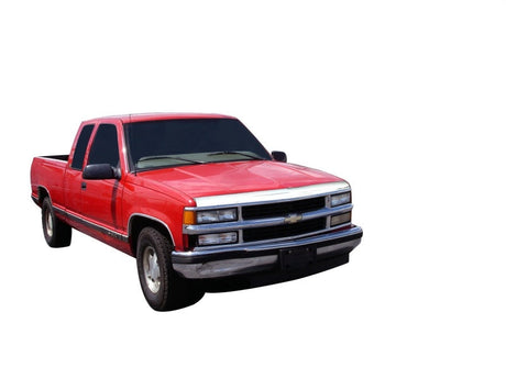 AVS 88-99 Chevy CK Aeroskin Low Profile Hood Shield - Chrome 622014